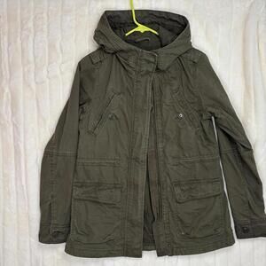American Eagle Outfitters Jacket Olive Green Cargo Utility Military Size XS